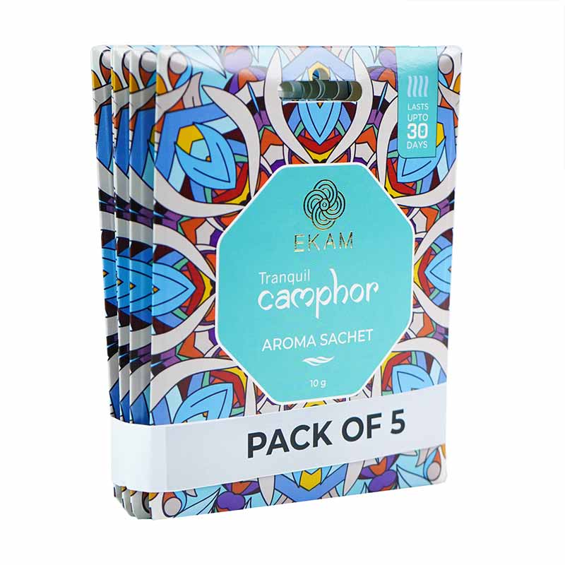 Combo Pack of 5 Tranquil Camphor Scented Sachets