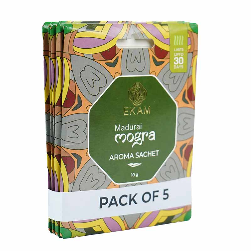 Combo Pack of 5 Madurai Mogra Scented Sachets