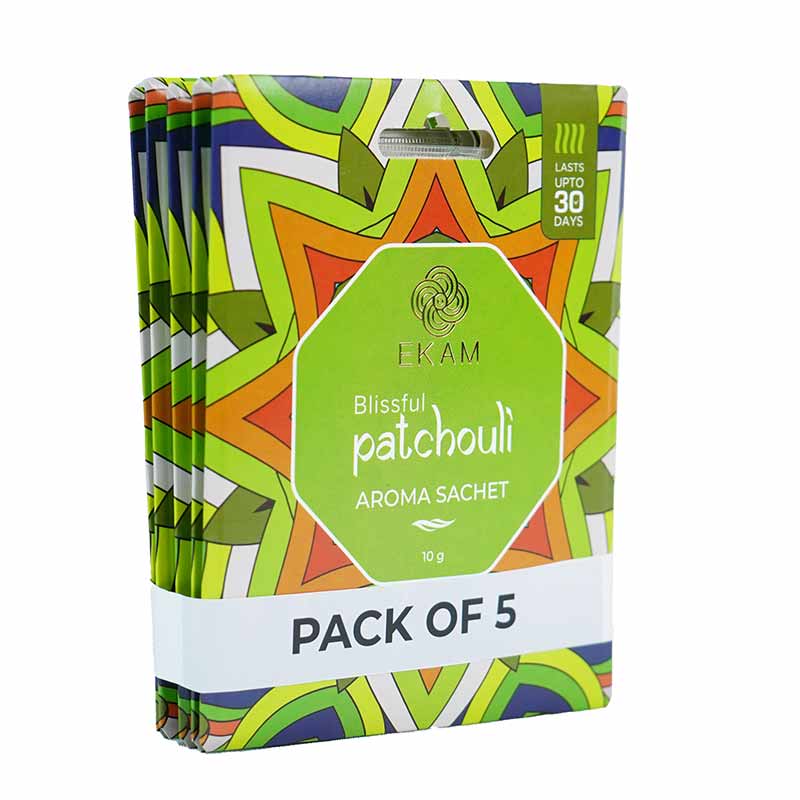 Combo Pack of 5 Blissful Patchouli Scented Sachets