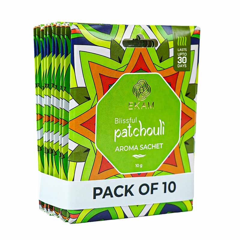 Combo Pack of 10 Blissful Patchouli Scented Sachets