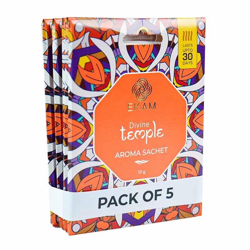 Combo Pack of 5 Divine Temple Scented Sachets