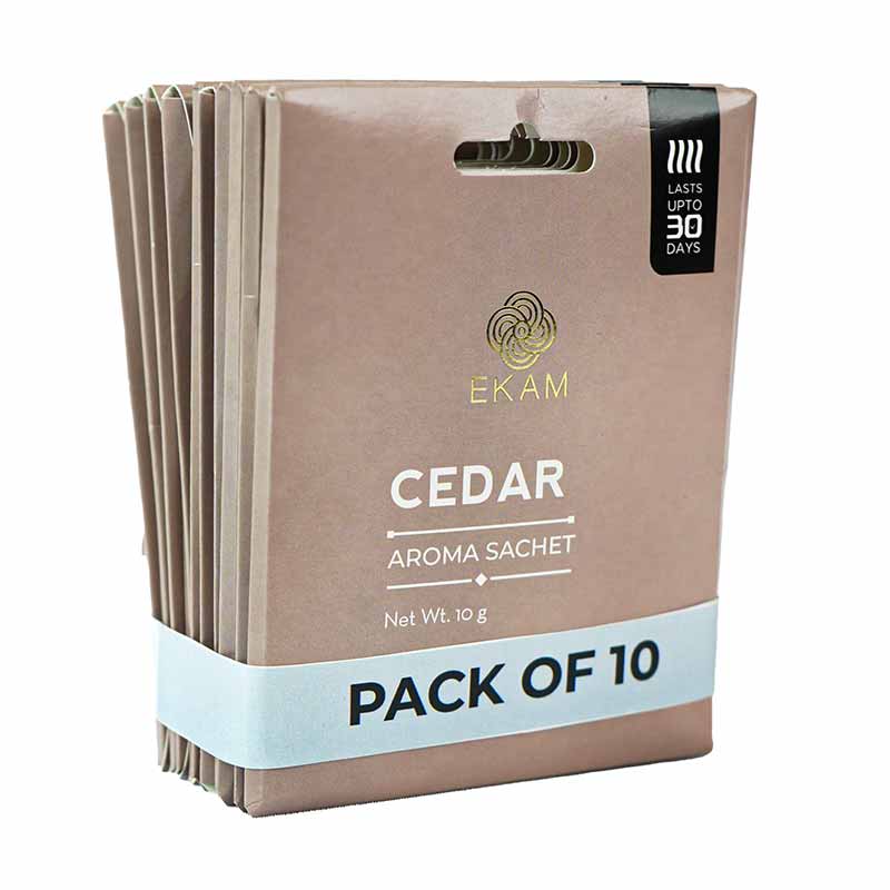 Combo Pack of 10 Cedar Scented Sachets