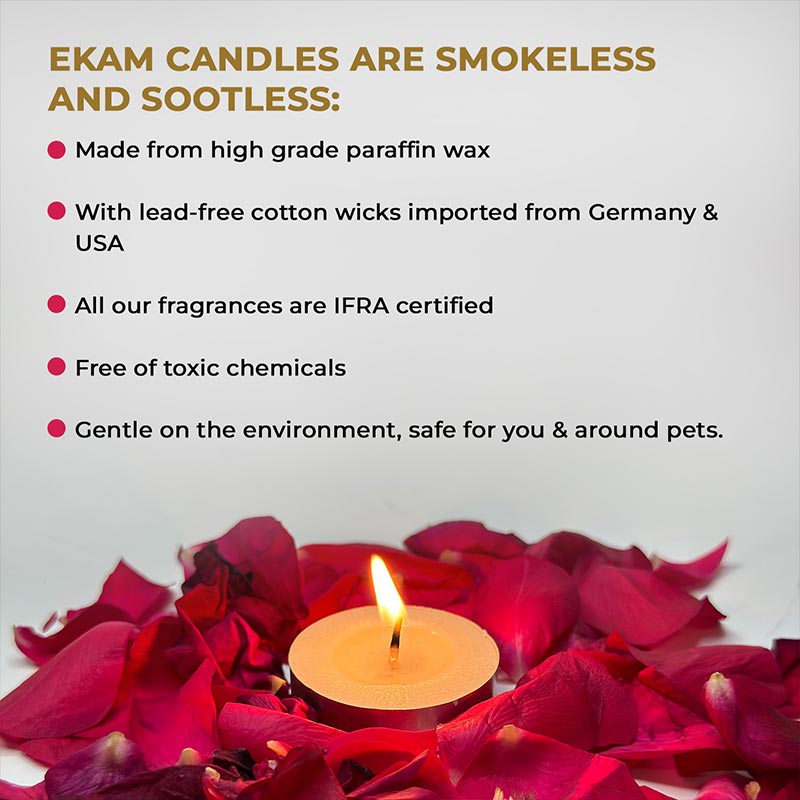 Pack of 6 Tea Light Scented Candles| Rose & Lily| Ideal for Gifting, Décor| Gifting Pack