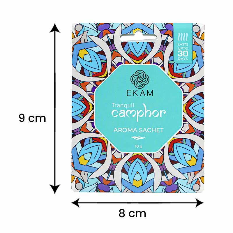 Combo Pack of 10 Tranquil Camphor Scented Sachets