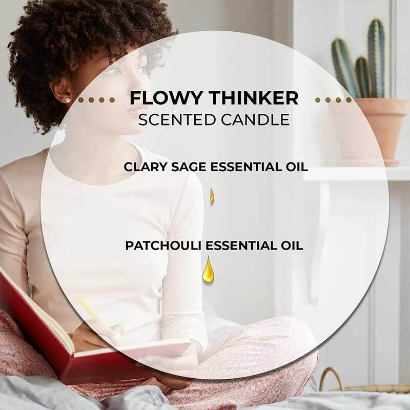 Flowy Thinker Scented 3 Wick Candle