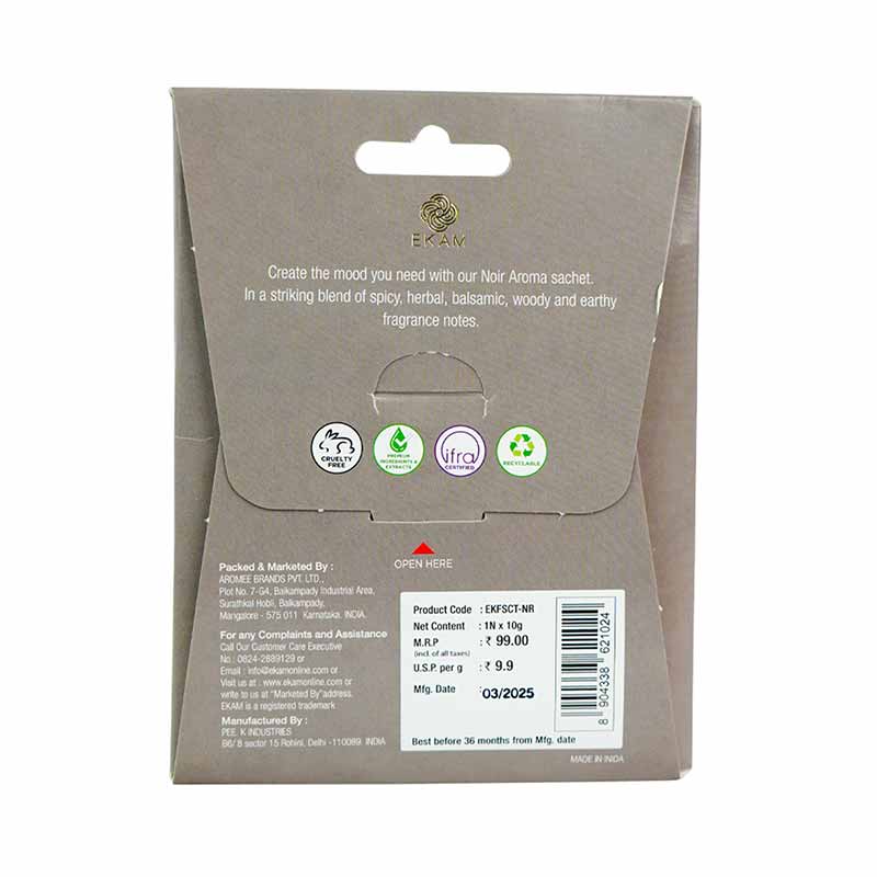 Combo Pack of 5 Noir Scented Sachets
