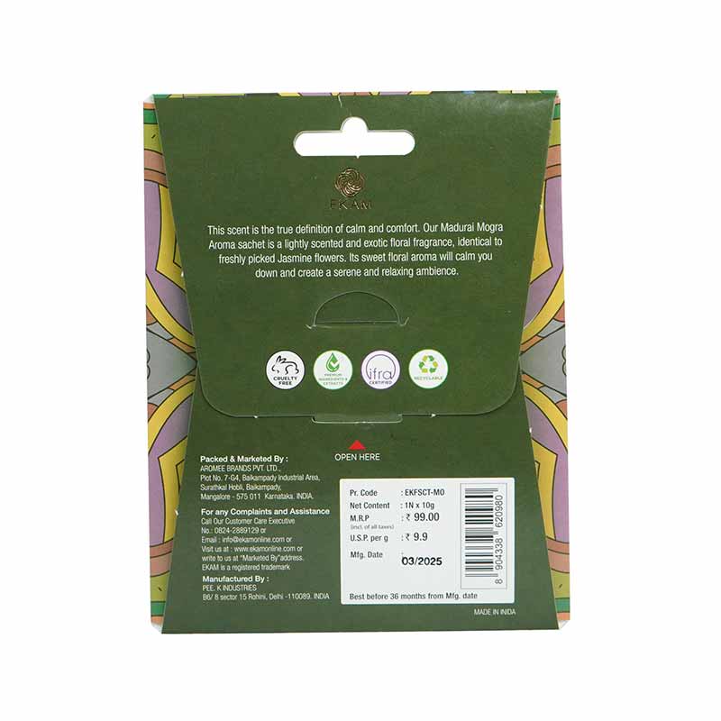 Combo Pack of 5 Madurai Mogra Scented Sachets