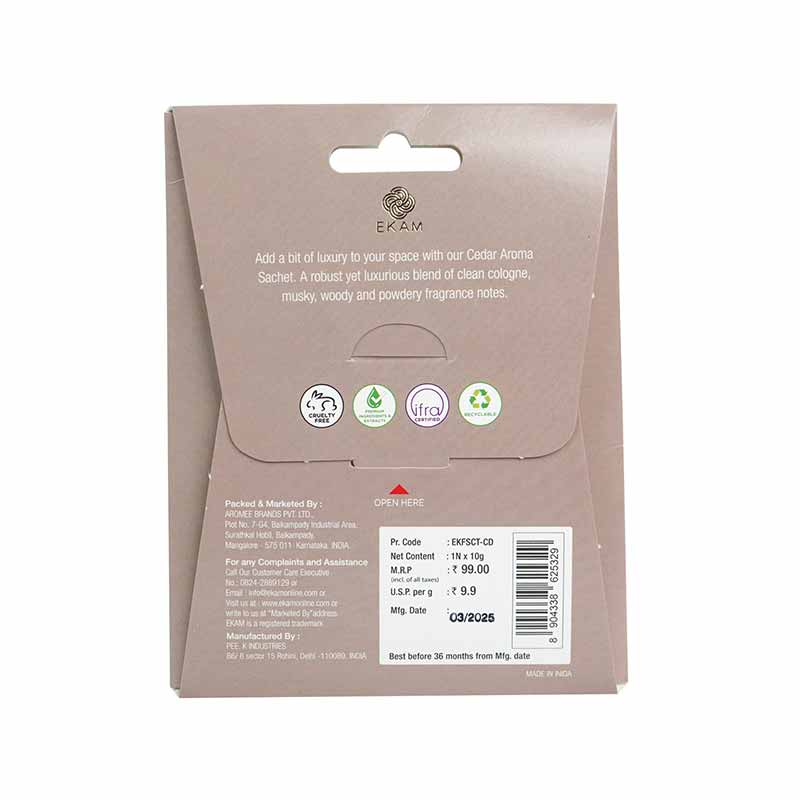 Combo Pack of 5 Cedar Scented Sachets