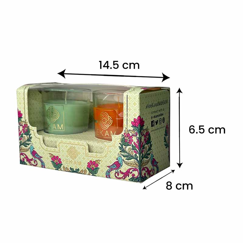 2 Pack Candle Gift Box |  Jasmine & Lime Mandarin