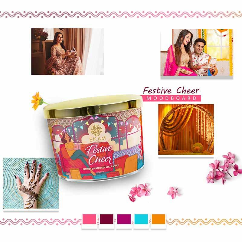 Festive Cheer Scented 3 Wick Candle