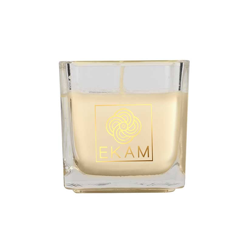 EKAM Fresh Cotton Scented Square Cup Candle