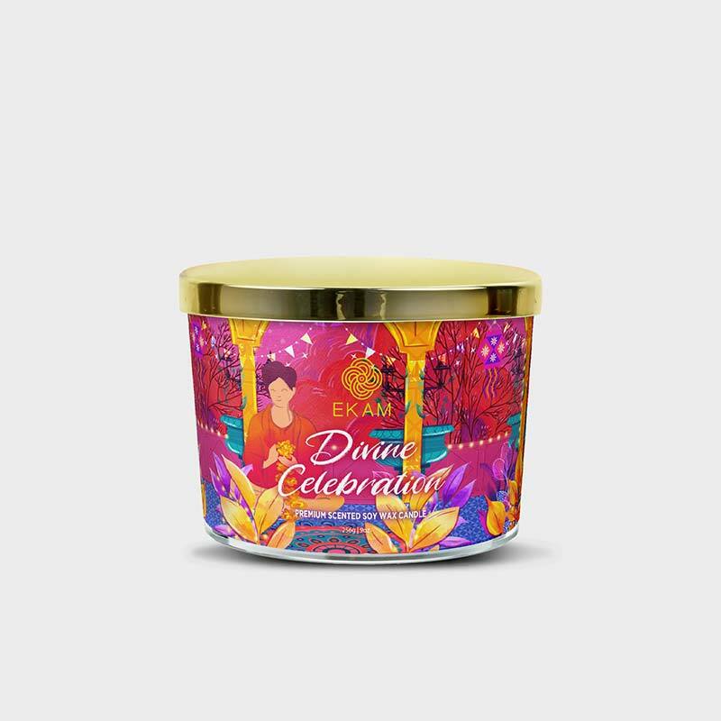 Divine Celebration Scented 3 Wick Candle