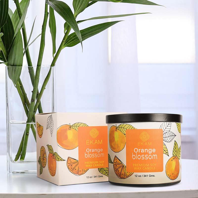 Orange Blossom Premium Soy Wax Candle, Fruity Series