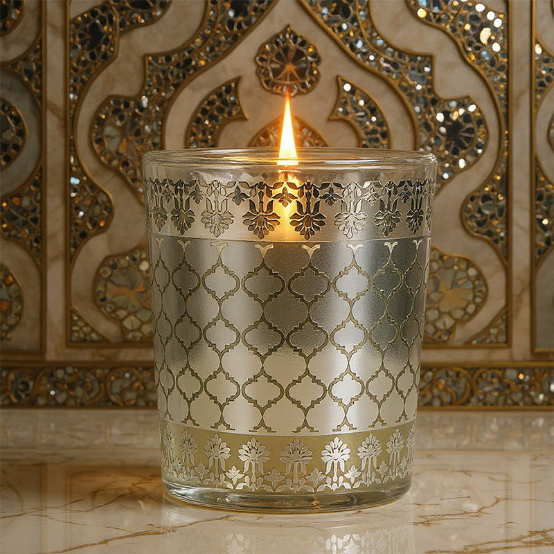 Mahogany Scented Votive Candle, 43 g| Festive Sheesh Mahal Collection, 2025-26