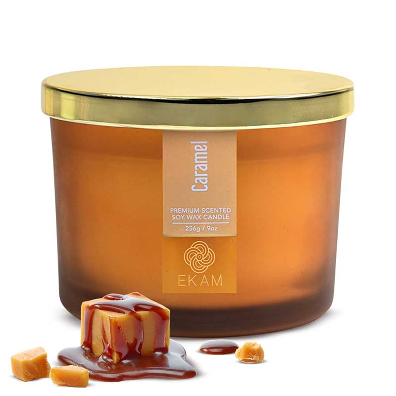 Caramel 3 Wick Scented Candle