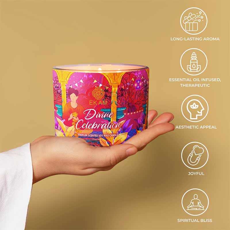 Divine Celebration Scented 3 Wick Candle