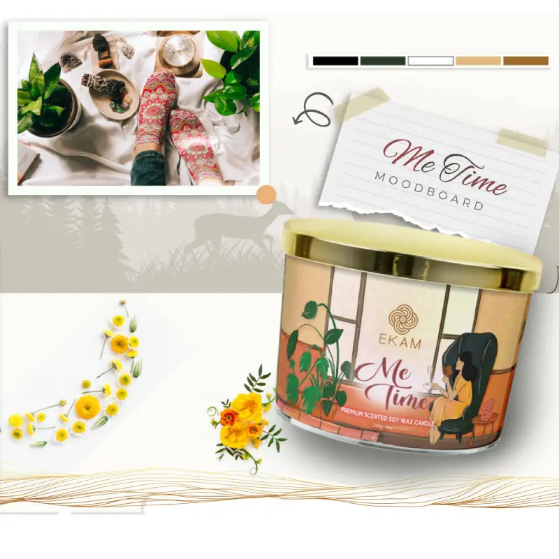 Me Time Scented 3 Wick Candle