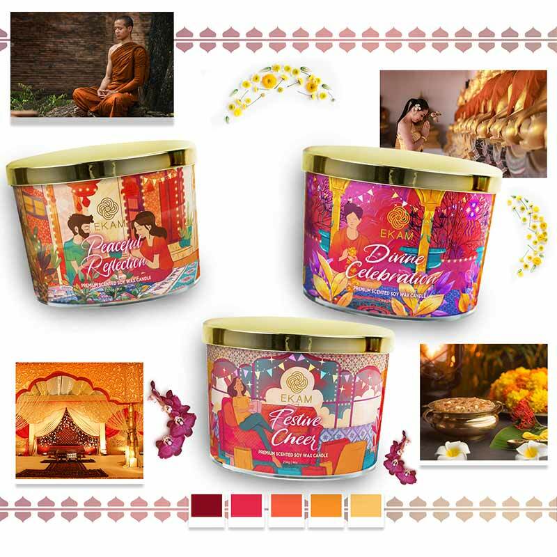 Divine Celebration Scented 3 Wick Candle