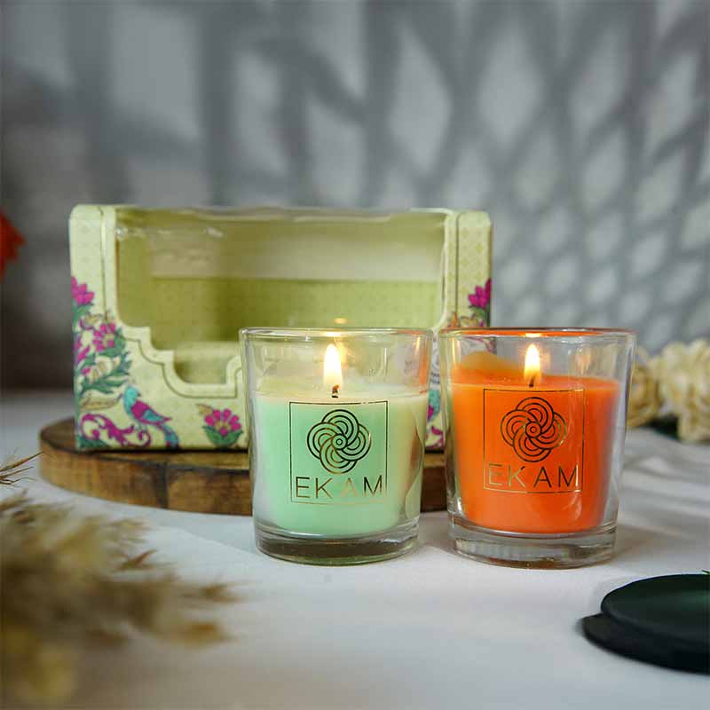 2 Pack Candle Gift Box |  Jasmine & Lime Mandarin