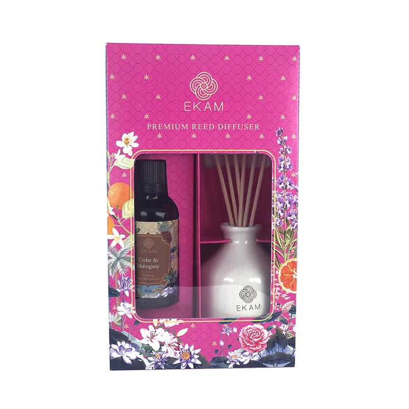 Cedar & Mahogany Reed Diffuser Gift Set
