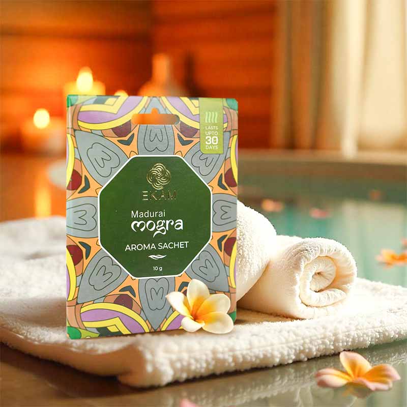 Combo Pack of 10 Madurai Mogra Scented Sachets