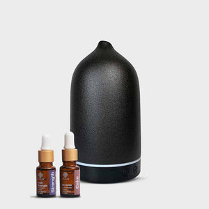 Aroma Diffuser YX-TC-202 Black With Free True Joy and Change &amp; Transform Wellness Oils
