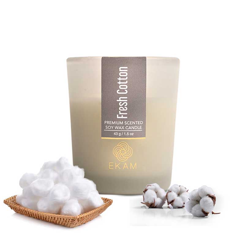 Fresh Cotton Shot Glass Scented Candle