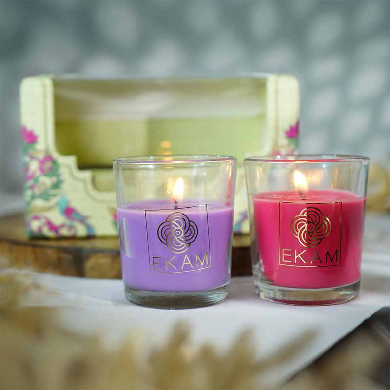 2 Pack Candle Gift Box |  Lavender & Rose
