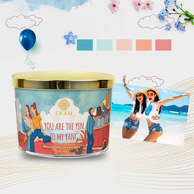 You are the Yin to my Yang Scented 3 Wick Candle