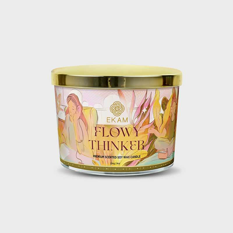 Flowy Thinker Scented 3 Wick Candle