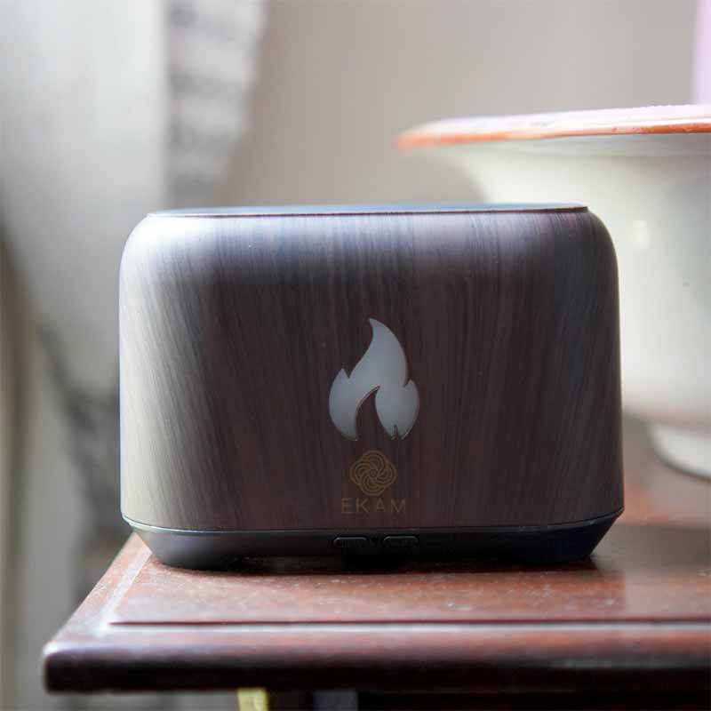YX 1807 Dark Wood Flame Aroma Diffuser