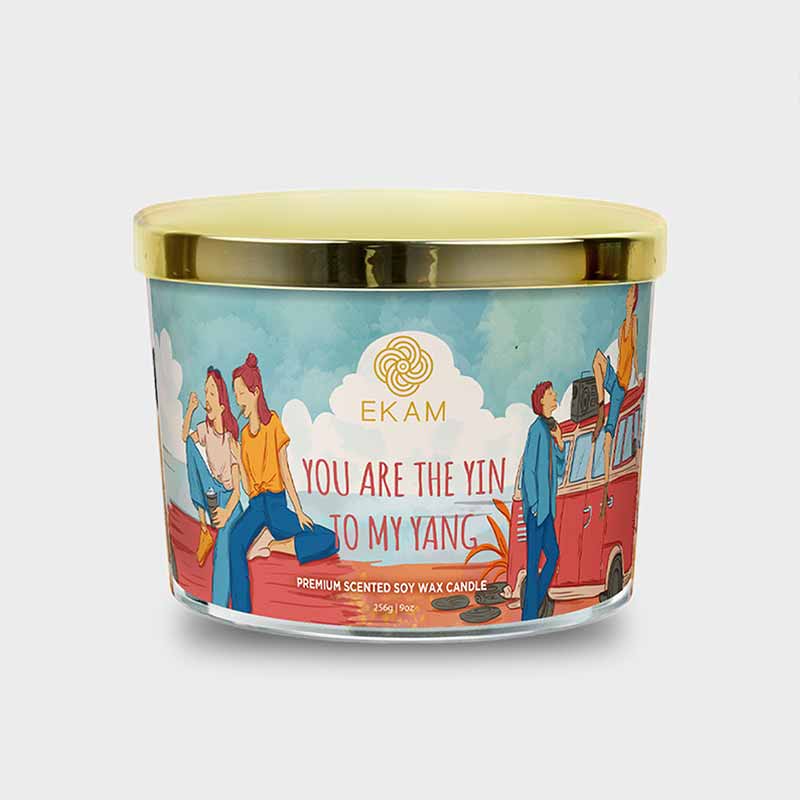 You are the Yin to my Yang Scented 3 Wick Candle