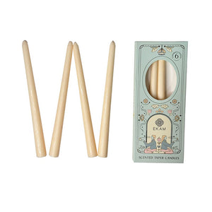 Pack of 6 Scented Taper Candles– Cedar & Mahogany