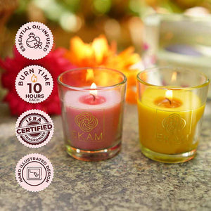 2 Pack Candle Gift Box | Honey and Lemon & Clary Sage