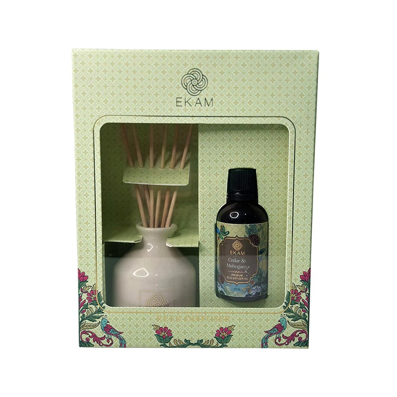 Cedar & Mahogany Reed Diffuser Set