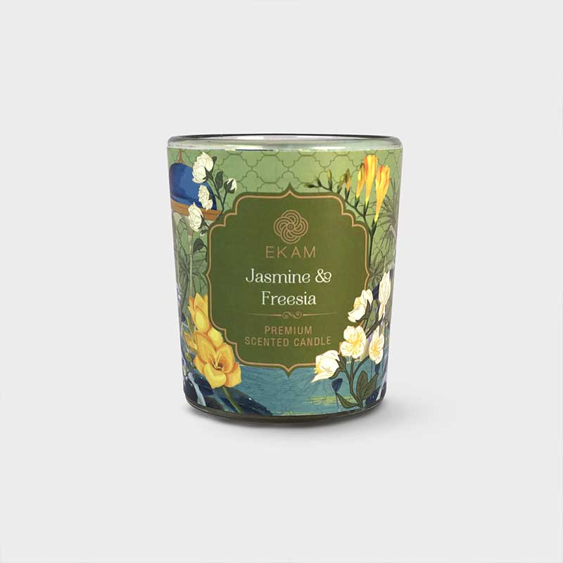 Pack of 2 Shot Glass Candles | Jasmine & Freesia | Grapefruit & Mandarin