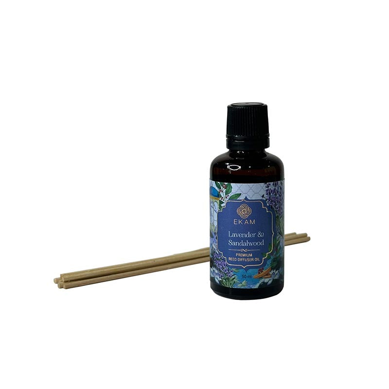 Lavender & Sandalwood 50ml Reed Diffuser Refill Oil Gift Box