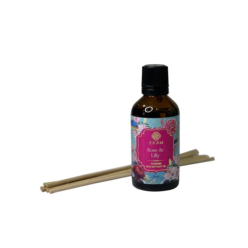 Rose & Lily Reed 50ml Reed Diffuser Refill Oil Gift Box