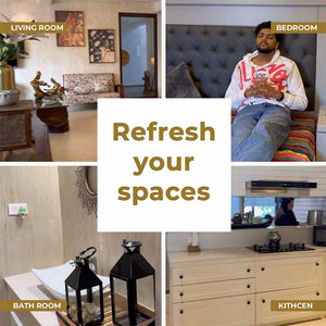 Mahogany Scented Plug In Kit and 3-pack Refill Combo of Lemongrass, Lavender & Jasmine Fragrances