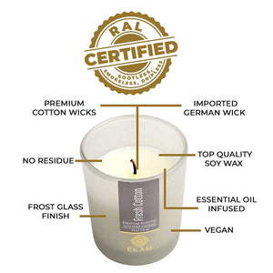 Fresh Cotton Shot Glass Scented Candle