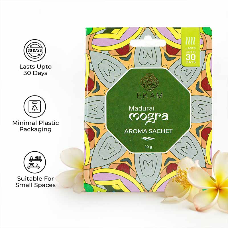 Combo Pack of 5 Madurai Mogra Scented Sachets