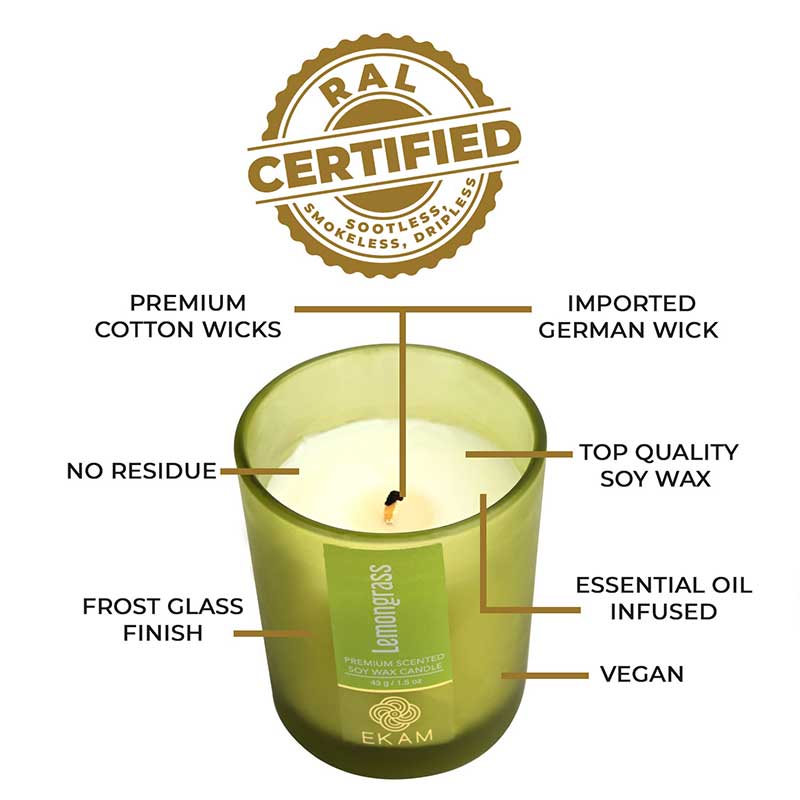 Lemongrass Shot Glass Scented Candle