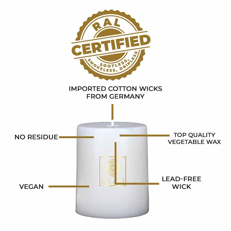 Vanilla Scented Pillar Christmas Candle (218 g)