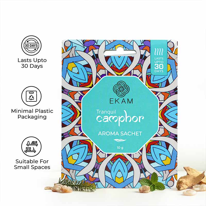 Combo Pack of 5 Tranquil Camphor Scented Sachets