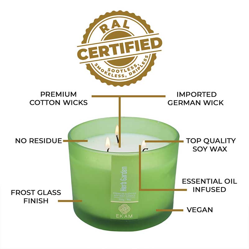 Herb Garden 3 Wick Scented Candle