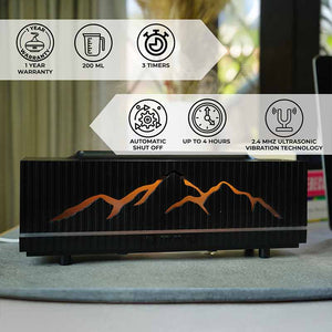 YX2201S-Black Flame Aroma Diffuser