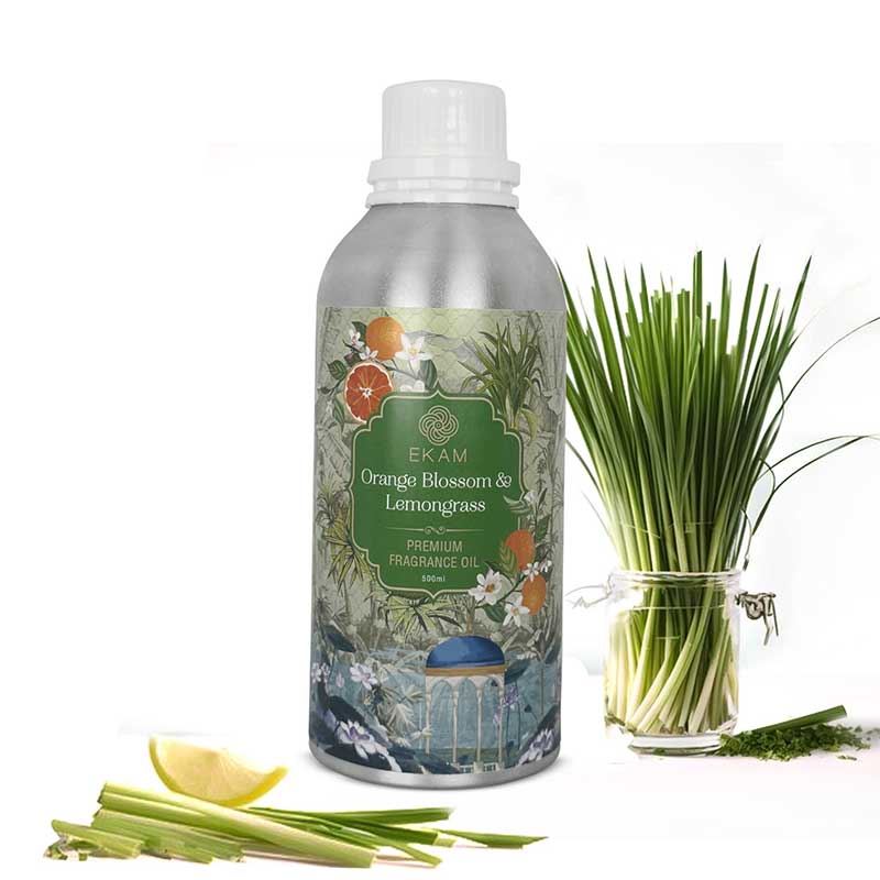 Orange Blossom & Lemongrass Concentrate Fragrance Oil, 500 ml