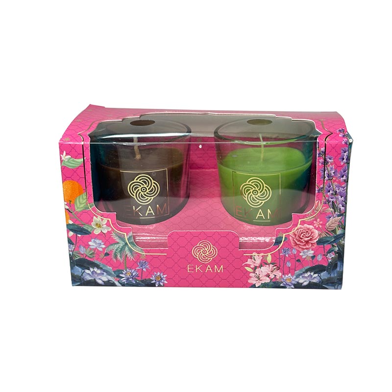 2 Pack Candle Gift Box |   Mahogany & Lemongrass