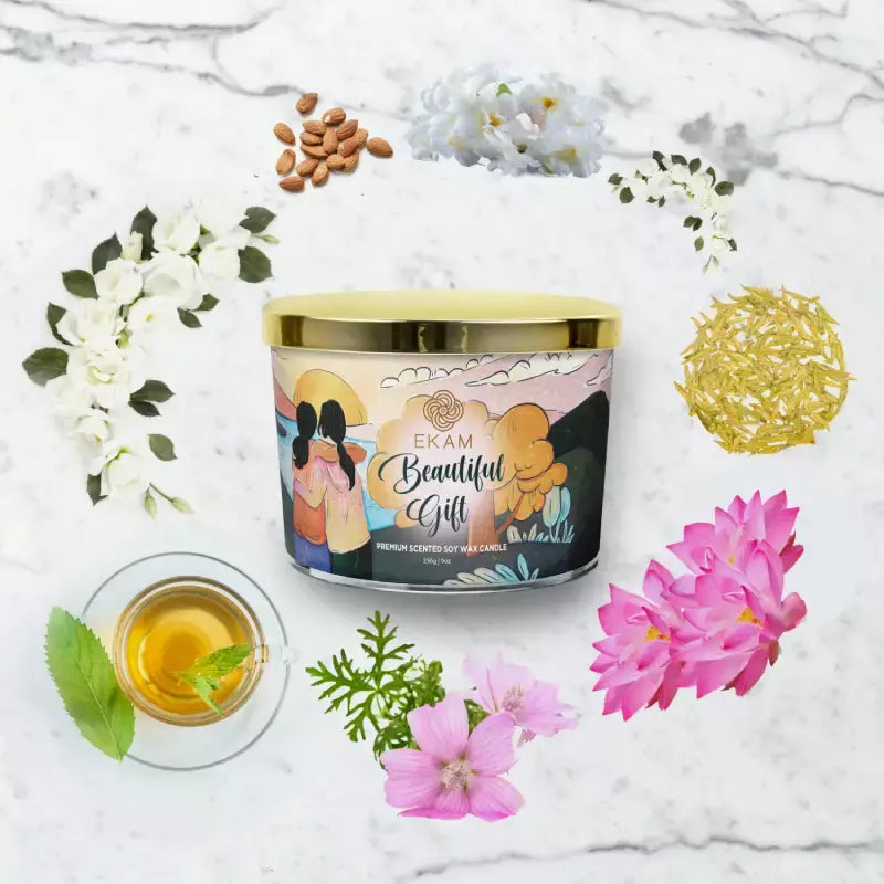 Beautiful Gift Scented 3 Wick Candle