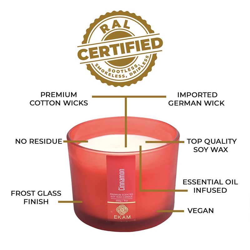 Cinnamon 3 Wick Scented Candle